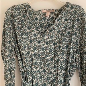 Floral paisley patterned professional dress